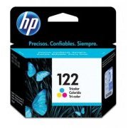 HP cartucho de tinta 122 colorido 2 ml. Rendimento Aprox 100 páginas, compatível com HP Deskjet 1000 / 2000 / 2050 / 3050