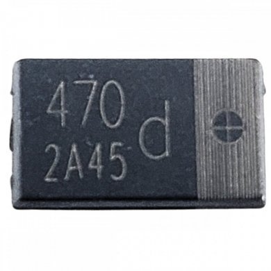 Kit 12 capacitor 470uf 2V SMD Polymero Aluminio