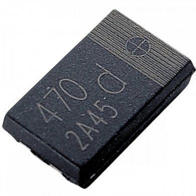 Kit 12 capacitor 470uf 2V SMD Polymero Aluminio