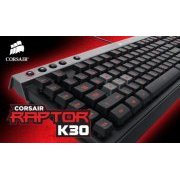 Teclado Corsair Raptor K30 Gaming Padrão ABNT Red