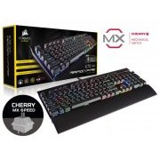 Corsair Teclado Mecanico K70 Gamer RapidFire Retroiluminação RGB Teclas Cherry MX Speed