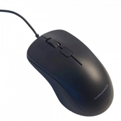 CHINAMATE-CM16 Chinamate mouse óptico USB 1000DPI com fio preto
