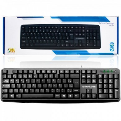 CHINAMATE-CM20 Chinamate Teclado Office Básico ABNT2 com fio USB