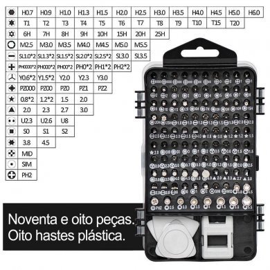 CHK115 Kit jogo de chaves de fenda de precisão 115 peças