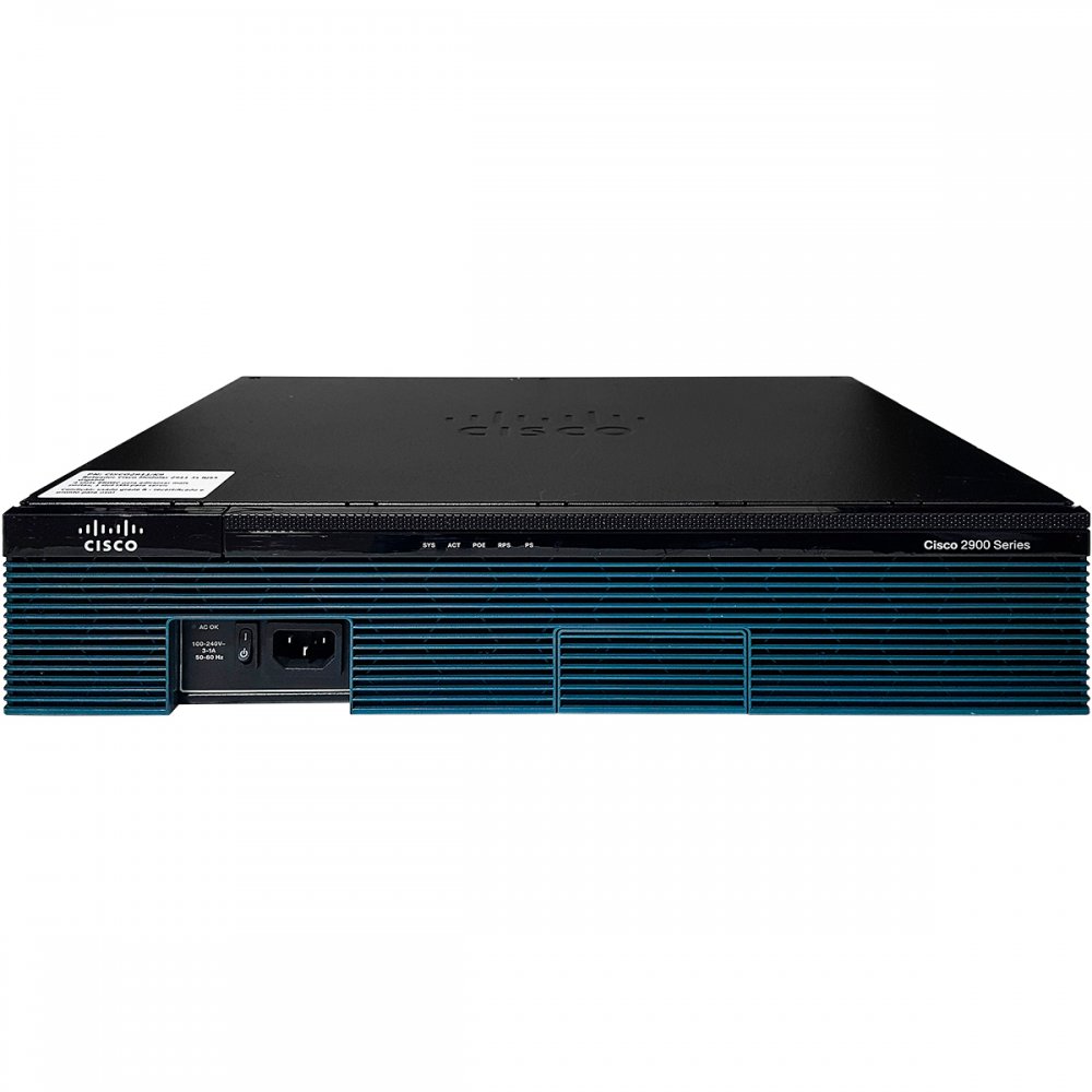 CISCO2911/K9 Roteador Cisco Modular 2911 3x RJ45 Gigabit