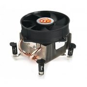 Cooler Thermaltake Socket Intel LGA1366 Base de cobre, Lâmina de alumínio integrado com 2 tubos de calor, Dime