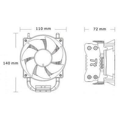 CLP0552 Cooler Thermaltake Silent Intel LGA1156