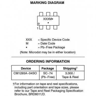 CM1293A-04SO C96QH diodo supressor ESD TVS 6P SC-74-6 (Kit 5x)