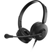 Pcyes headset on ear Confort CM300 P2 driver 40mm preto Microfone omnidirecional, cabo 1.8m