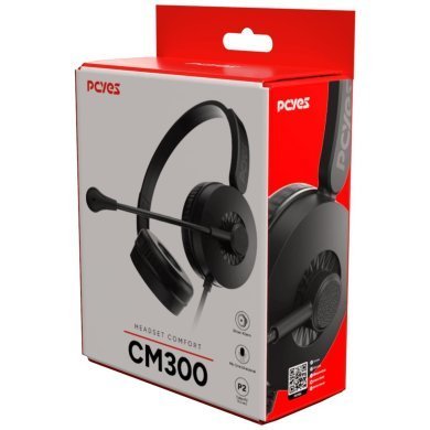 CM300P2 Pcyes headset on ear Confort CM300 P2 driver 40mm preto