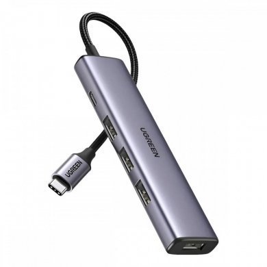 CM473-20841 Ugreen hub USB Tipo-C para 4 portas USB-A 3.0
