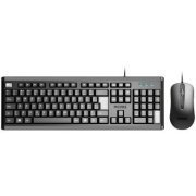 Pcyes kit teclado e mouse Classic com fio USB preto ABNT2 Resistente a respingos dágua