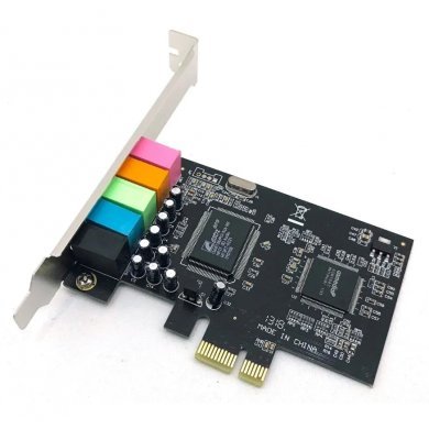 CMI-8738 Dex Placa de Som PCI-Express x1 5.1 6 Canais