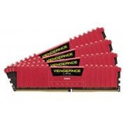 Memória Corsair Vengeance 2800Mhz 16GB (4X4GB)  DDR4 CL16 - Red