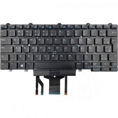CN-08NC1K Teclado Retroiluminado DELL Latitude E5470 E7450 ABNT2