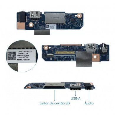 CN-0DT35R Placa i/o Dell Inspiron 5400 5406