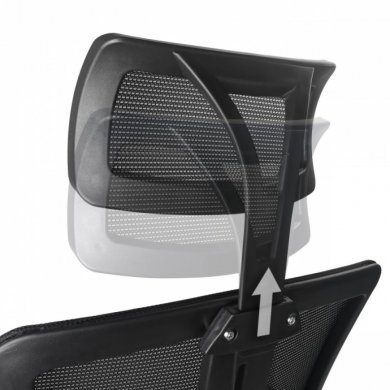 COGSP10P Vinik Cadeira Office Go Star Plus Preta Tela Mesh