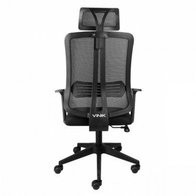 COGSP10P Vinik Cadeira Office Go Star Plus Preta Tela Mesh