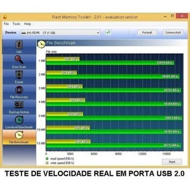 Sandisk Cf 8gb + Leitor Compact Flash Usb