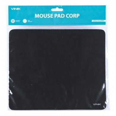 Mousepad básico para escritório 250x210x2mm preto