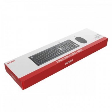 PCYes Kit Teclado e Mouse Classic USB cabo 2 metros