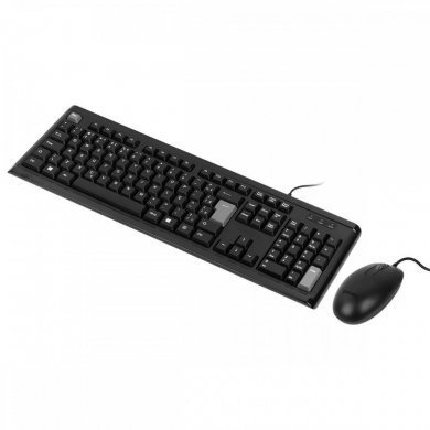 PCYes Kit Teclado e Mouse Classic USB cabo 2 metros