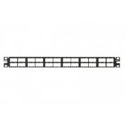 Patch Panel Panduit Modular Descarregado 48 Portas Reto Alta Densidade para Acomodação de Conectores Cobre e F