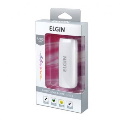 CPUSB5200 Carregador Portátil Elgin USB 5200mAh