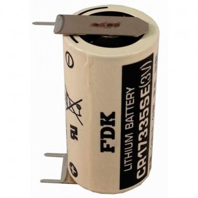 CR17335SE FDK Bateria Lithium 3V terminais solda PCI
