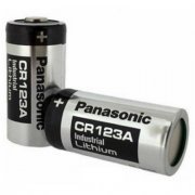 3x Pilha CR123A 3V industrial Lithium Panasonic 3V 750mAh, vencimento 01/2031 (Kit com 3 unidades)