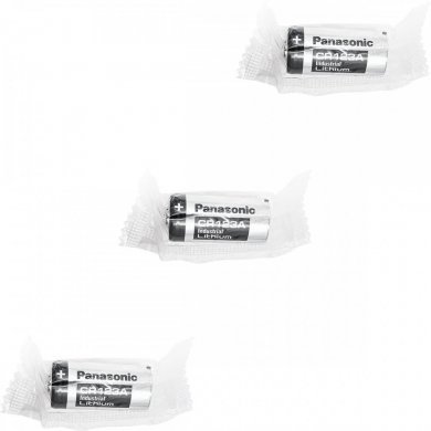 3x Pilha CR123A 3V industrial Lithium Panasonic