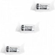 3x Pilha CR123A 3V industrial Lithium Panasonic 3V 750mAh, vencimento 01/2031 (Kit com 3 unidades)