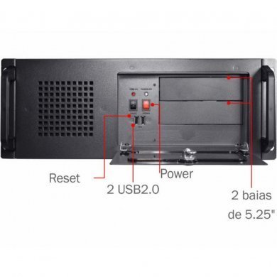 CR-S450 Kmex Gabinete Servidor Rack 19 polegadas 4U ATX