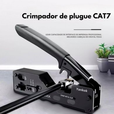 Alicate de Crimpagem RJ45 EZ de Passagem CAT5/6/7