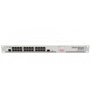 Switch Router Mikrotik 24 portas Gigabit 1 porta SFP SOHO Gateway Smart 600 MHz 128 MB