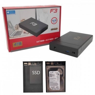 CS-3 F3 Case Externa para HD SATA 2.5/3.5 Pol.