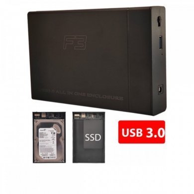 F3 Case Externa para HD SATA 2.5/3.5 Pol.