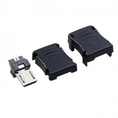 Conector Micro USB Macho Aereo Solda