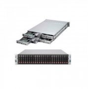 Supermicro SuperChassis Blade Rack 2U 2x PSU Redundante 1280W 80 Plus Platinum / 24x Baias 2.5 SAS/SATA 12x po