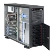Chassis SUPERMICRO CSE-743S2-R760B (Black), Fonte Redun Opcional: Kit Rack para converter para Rack, 4 Coolers
