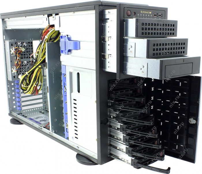 CSE-745TQ-920B Gabinete Server Supermicro 4U Torre EATX