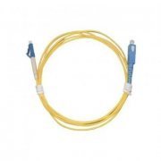 Cordão Simplex Multimodo SC/LC/UPC 2M om2 1 fibra 50/125 SC para LC polimento UPC, cor amarelo 2 metros