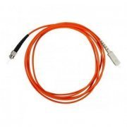 Cordão Simplex Multimodo SC/ST-UPC 3M om1 2 fibras 62.5/125 ST para ST polimento UPC, cor Laranja 3 metros 