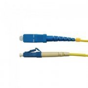 Cordão Simplex Monomodo LC/FC-UPC 2M 1 fibras 9/125 LC para FC polimento UPC, cor Azul 2 metros