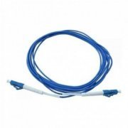 CORDÃO SIMPLEX MONOMODO LC/LC- UPC 3M 1 fibra 9/125 (bitola 3.0mm) LC  polimento UPC, cor azul 3 metros