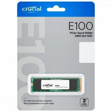 Crucial SSD 1TB M.2 NVMe E100 PCIe 4.0 x4
