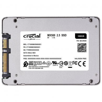 CT1000MX500SSD1 Crucial MX500 SSD 1TB SATA3 6Gbs 2.5 polegadas