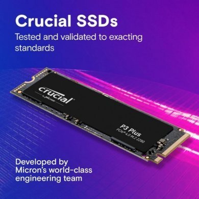 CT1000P3PSSD8 Crucial SSD 1TB M.2 NVMe P3 Plus PCIe Gen 4 x4