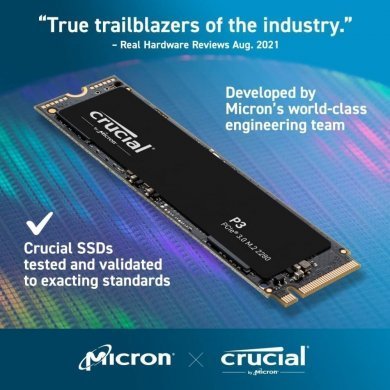 Crucial SSD P3 1TB M.2 NVMe PCIE Gen 3