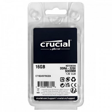 Crucial Memória 16GB DDR4 3200MHz SODIMM